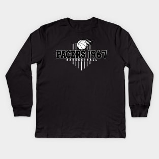 Vintage Pattern Pacers Sports Proud Name Classic Kids Long Sleeve T-Shirt